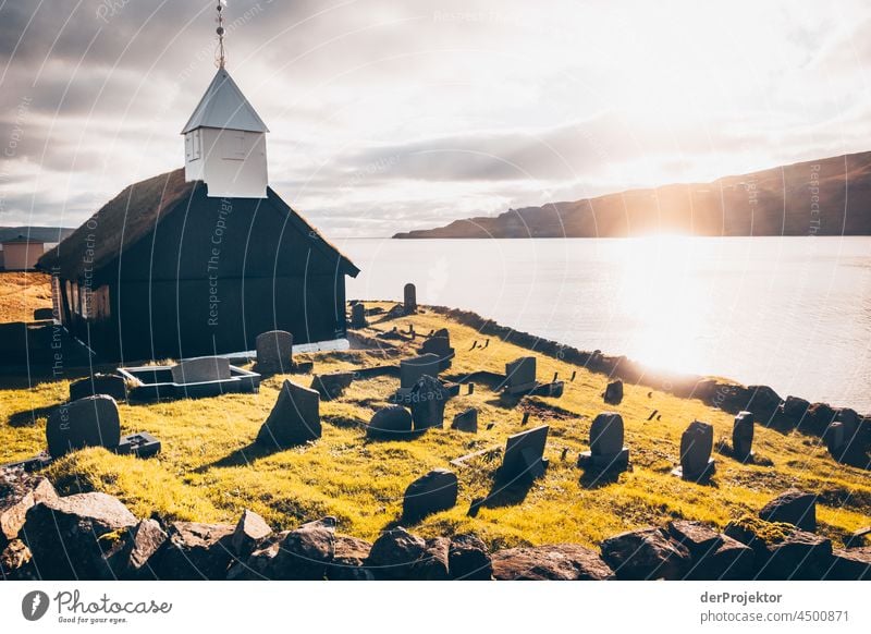 Historic church in the Faroe Islands traditionally Outdoors spectacular rocky naturally harmony Weather Rock Hill Environment Rural highlands Picturesque