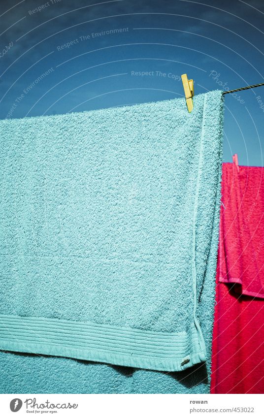 drying 2 Living or residing Flat (apartment) Warmth Towel Holder Clothesline Laundry Pink Cyan Clothes peg Hang Dry Swimming & Bathing Summer Colour photo