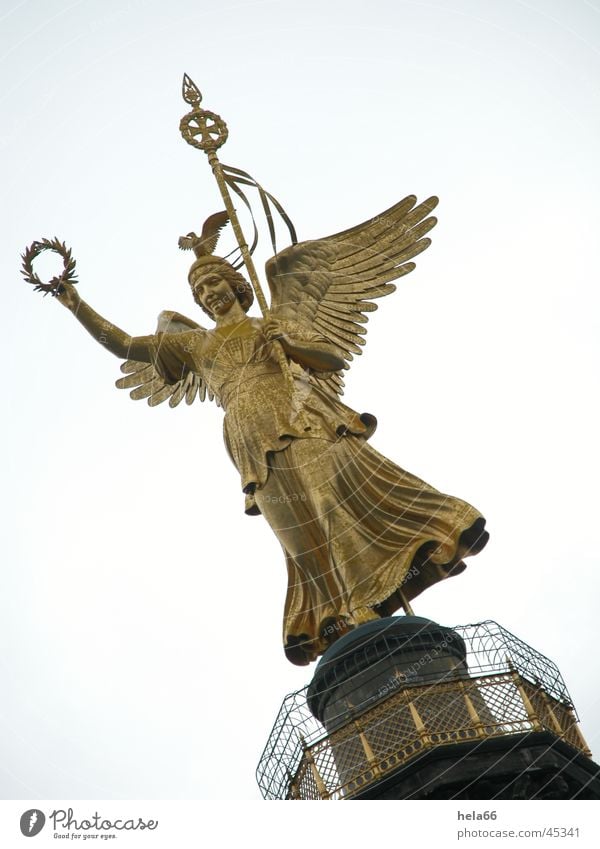 victory column Victory column Bronze sculpture Nike Architecture Berlin Angel