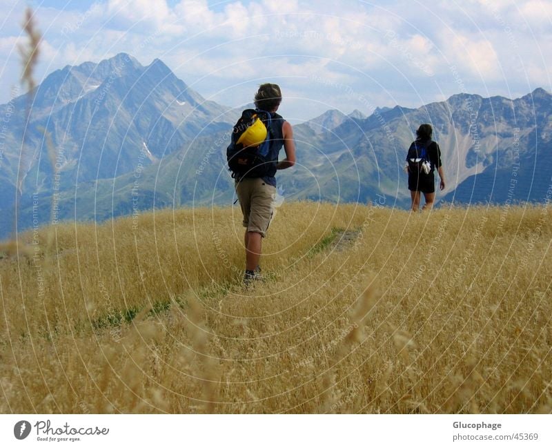 mountainousness Mount Arlberg Descent Consistent Calm Peace Loneliness Remote In transit Panorama (View) Hiking Austria Goodbye Clouds Climbing Badlands Going