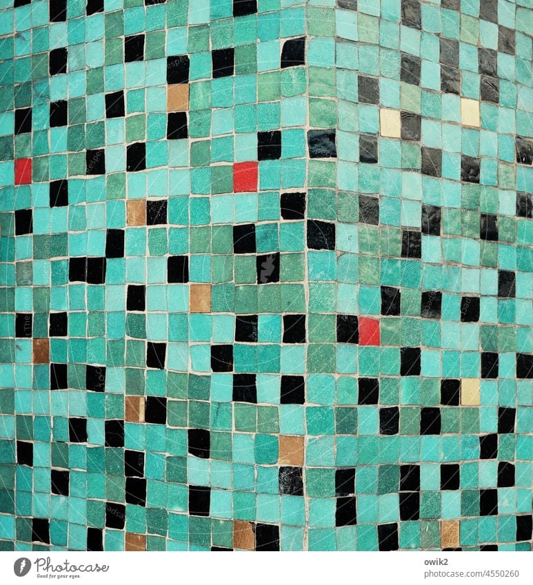 Impressionism Pattern Colour photo Detail Abstract mosaic tiles Square Mosaic Pixel Mixed Design Modern art Crazy Wild Retro Coincidence Muddled psychedelic