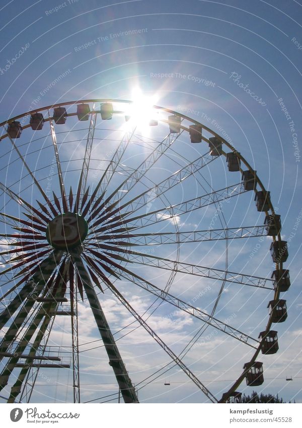 B=meins Summer Fairs & Carnivals Ferris wheel July Leisure and hobbies Sun Sky