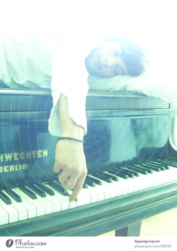 the sound Piano Black White Hand Light Man Tone Music Arm