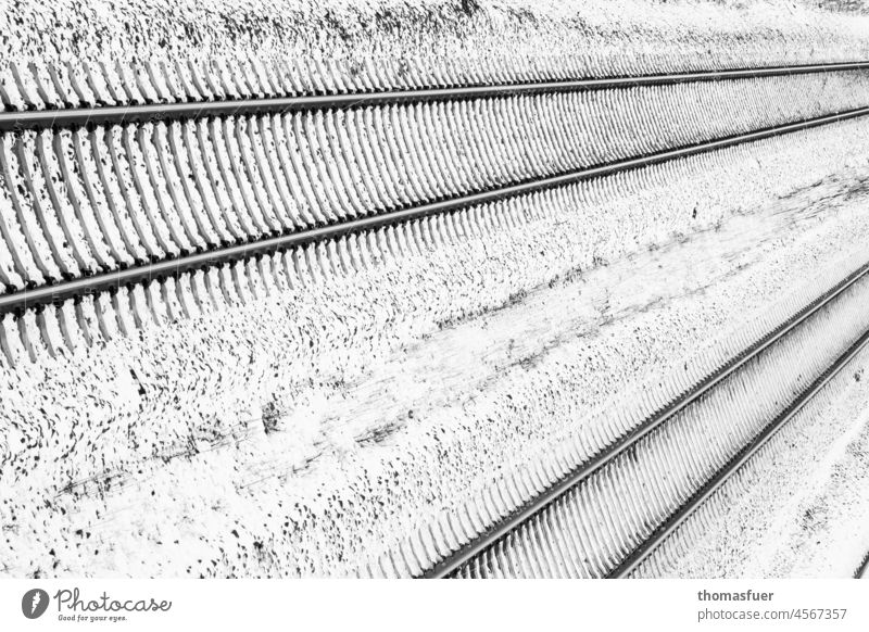 rails and close-up train rail, gleise, in germany Stock Photo - Alamy