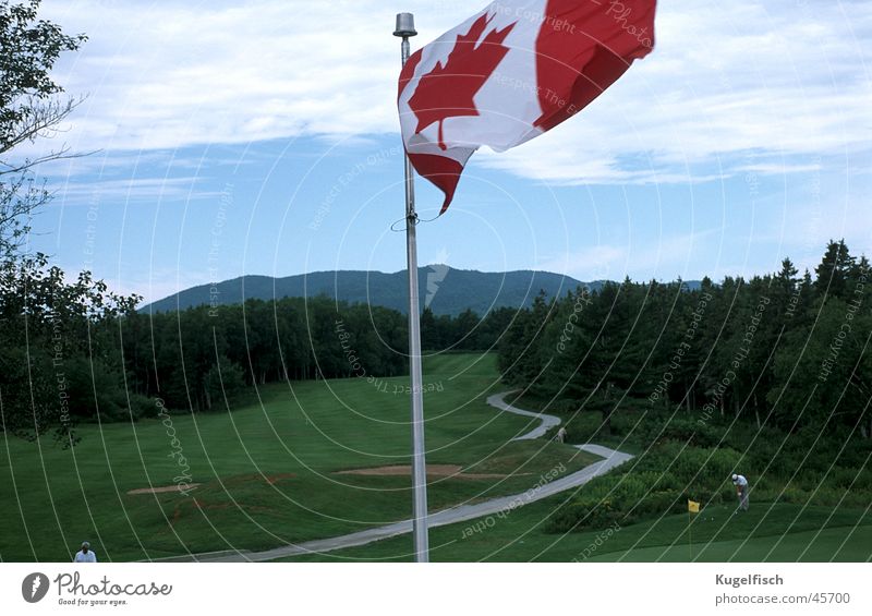 Golf in Canada Golf course Flag Green Judder Sports Lawn Mountain Wind golfpath