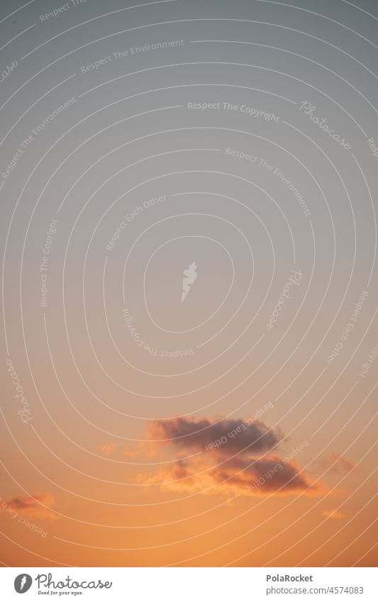 #A0# Early orange Clouds Clouds in the sky Cloud formation cloud landscape Cloud field Idyll Peaceful Decent Sunrise Sunlight Sky Nature Exterior shot