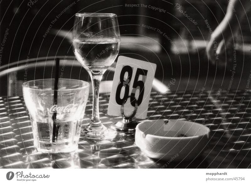 85 Beverage Restaurant Bar Ashtray Calm Wine glass Black & white photo Alcoholic drinks Glass Water