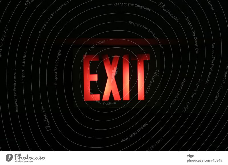 exit Way out Neon sign Signs and labeling Lamp