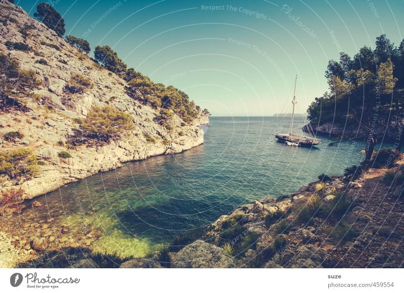 Mediterranean sea landscape. Summer holidays background