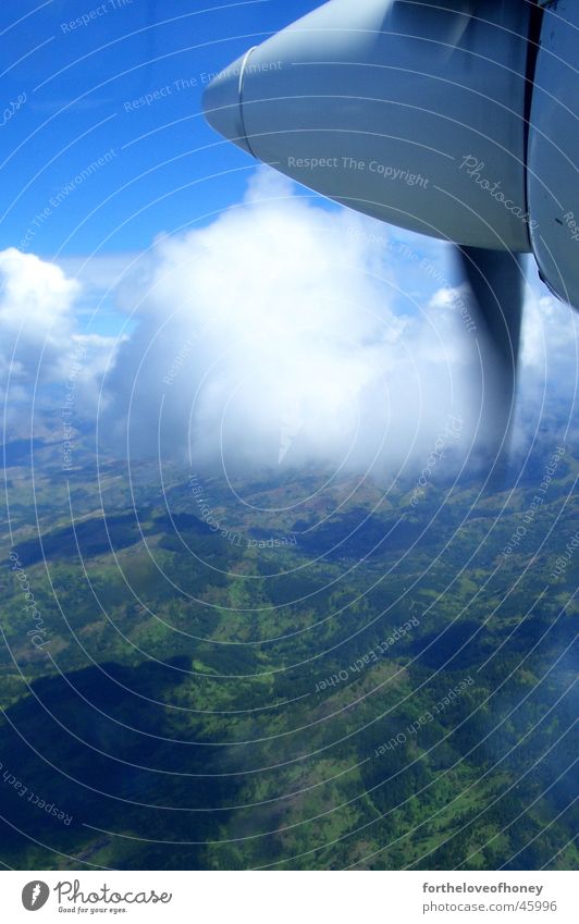 flying over fiji Fiji Islands Iceland Summer Suva aeroplane clouds rainforest south pacific