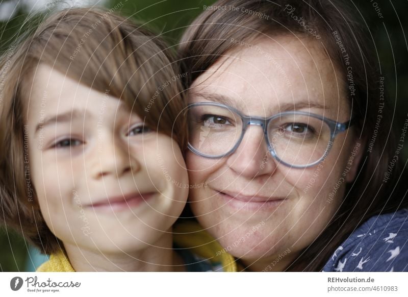 mother and son Son relation Mother Child Infancy Happy Woman Love Together Family & Relations Looking into the camera Joie de vivre (Vitality) portrait Joy