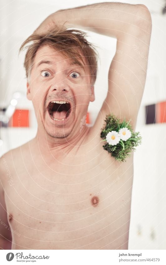 500 | Spring awakening Human being Masculine Face Chest Armpit Underarm hair 30 - 45 years Adults Flower Meadow Bathroom Hair Blossoming Growth Hip & trendy