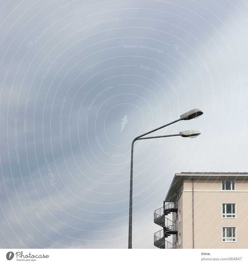 big brother Energy industry Street lighting Sky Clouds Rostock House (Residential Structure) Manmade structures Building Wall (barrier) Wall (building) Facade