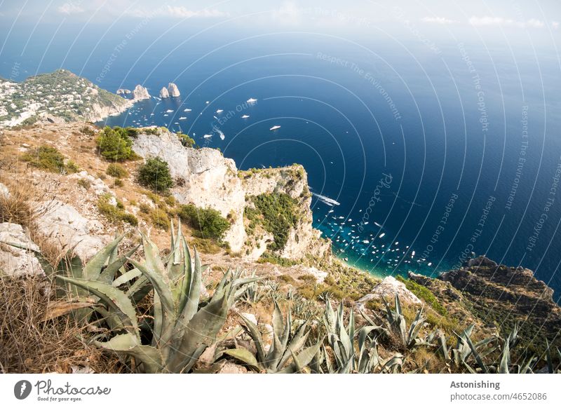 View of the Faraglioni rocks, Capri, Italy - a Royalty Free Stock