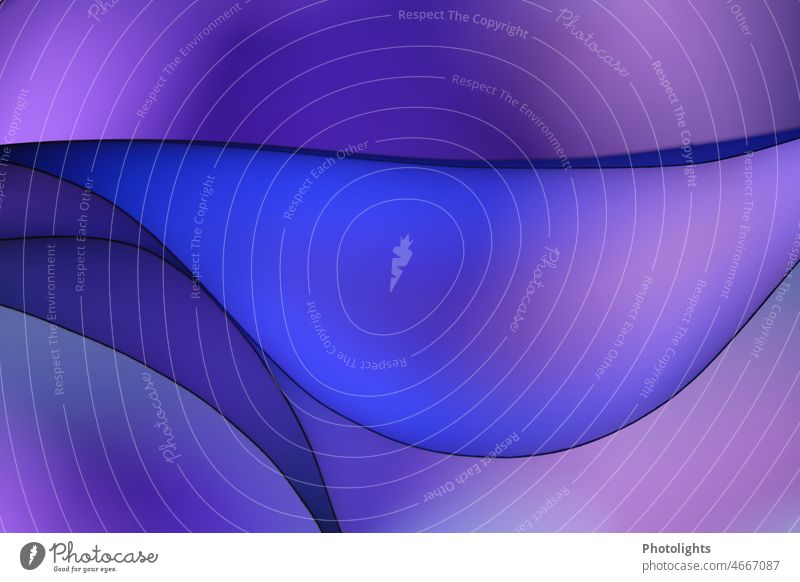 Curved lines on blue purple background Graph Light Sign Geometry Line Design Background picture Illustration Graphic Colour photo Pattern Structures and shapes