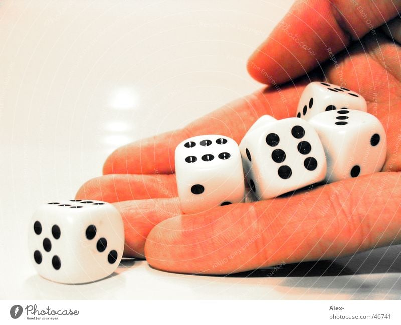 dice hand Hand Playing Game of chance Coincidence Joy Dice