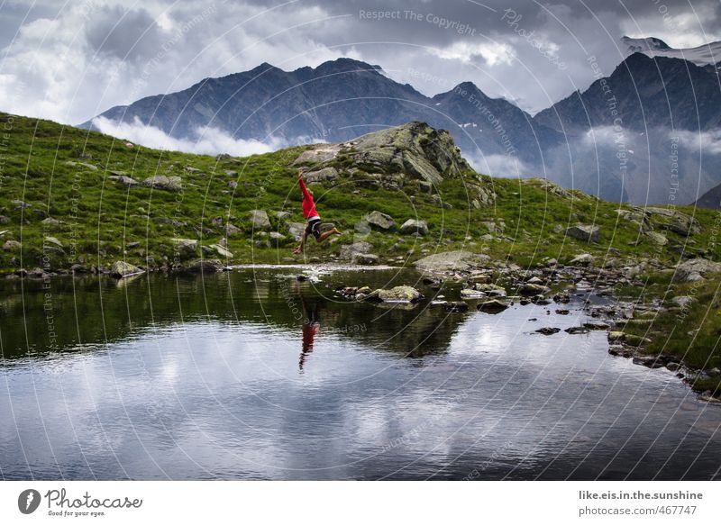 postcard greetings from tirol: 1€ Wellness Life Harmonious Well-being Contentment Leisure and hobbies Playing Vacation & Travel Trip Adventure Far-off places