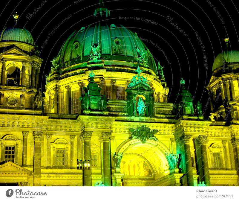 Berlin Cathedral Night Light Art dom berlin night light illumination art berlin Dome Lighting