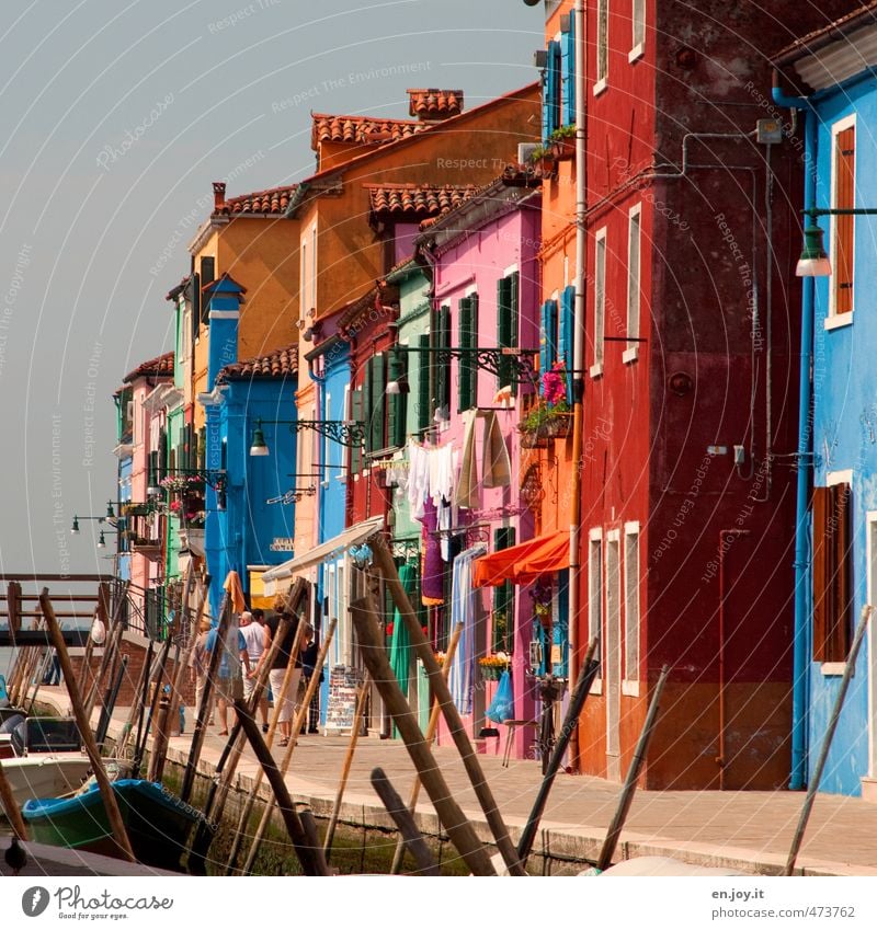 alternation Vacation & Travel Tourism Trip Sightseeing City trip Summer vacation Living or residing House (Residential Structure) Human being 5 Venice Burano