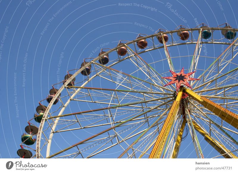 European giant Weimar Onion Market Ferris wheel Aspire Blue Partially visible Contrast