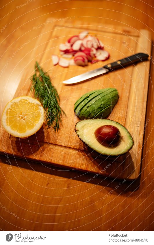 #A0# Radish soup with avocado and dill Knives Avocado Dill Delicious Eating Cooking Vegan diet vegan alkaline Vegetarian diet vegetarian Colour photo