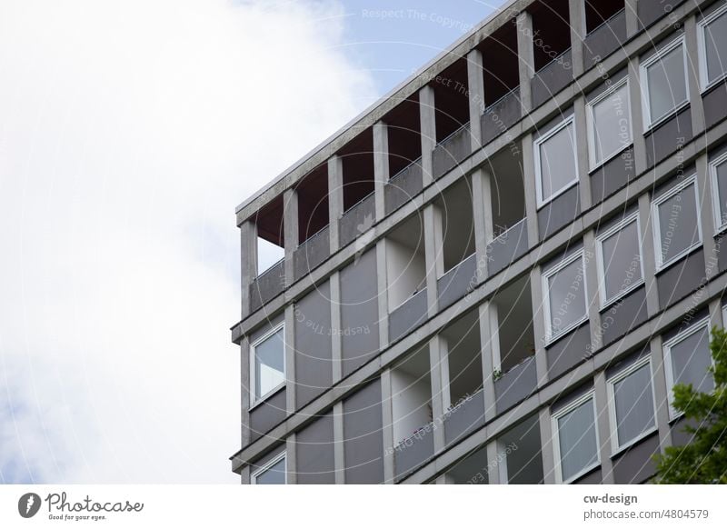[hansa BER 2022] - Balcony in the Hansa district Geometry settlement pastel modern Hansa Quarter Berlin Esthetic New building minimal tenement
