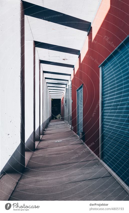 The world is upside down in the hallway in the Hansa Quarter [Hansa BER 2022] Columns cast shadows Historic Buildings Vacation & Travel Beautiful weather