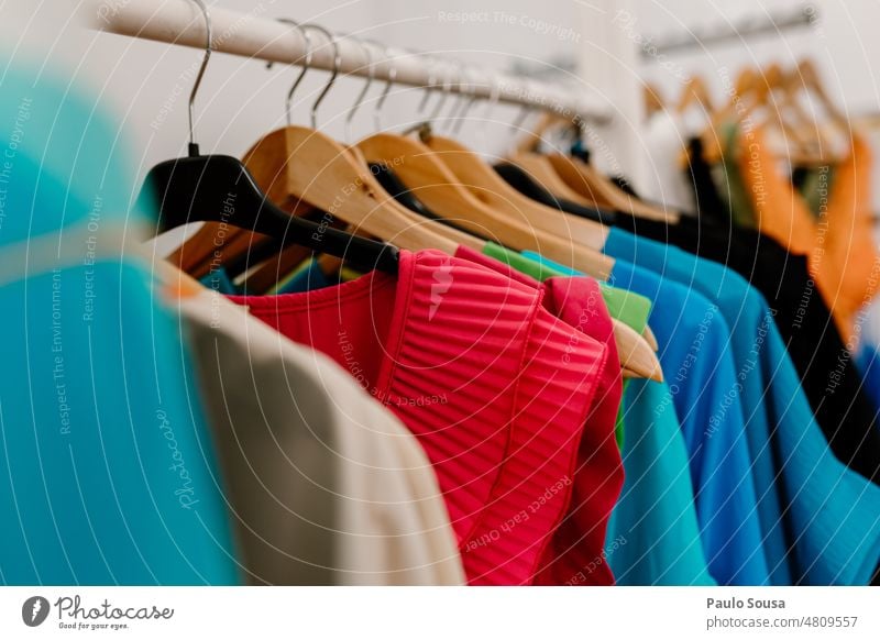Clothes for sale in a shop. - a Royalty Free Stock Photo from