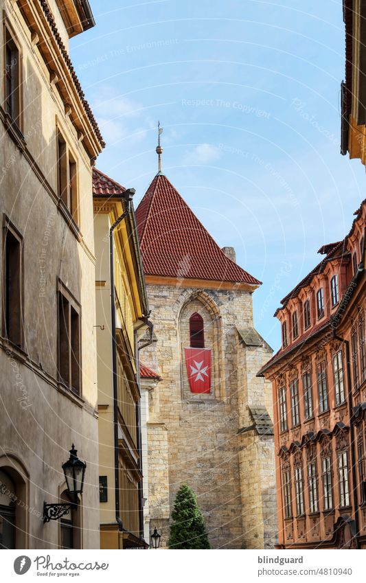 In the city of a hundred towers (two three quarters) City of a hundred towers Golden City Prague Sun Architecture spires Medieval times Historic Czech Republic