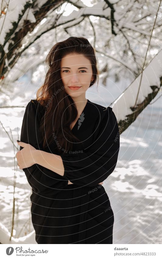 winter muse 2 welcoming kind lady Style woman comfy Portrait photograph Adventure Young woman Freedom Smiling Calm Joy Feminine Happiness Wild Emotions