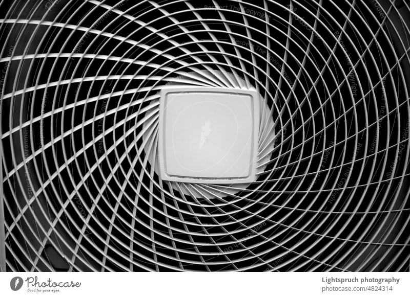 Close up view on air condition. Abstract background image. Climate Horizontal Air Conditioner Air Duct Industry Black & white photo Technology Cold Temperature