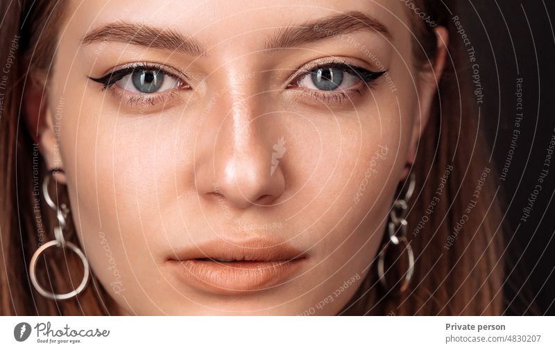 Beautiful skin woman face healthy beauty skin care female model - a Royalty  Free Stock Photo from Photocase