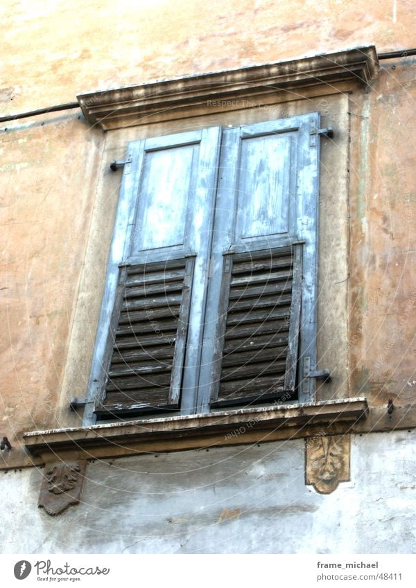 Closed Window Terracotta Italy South
