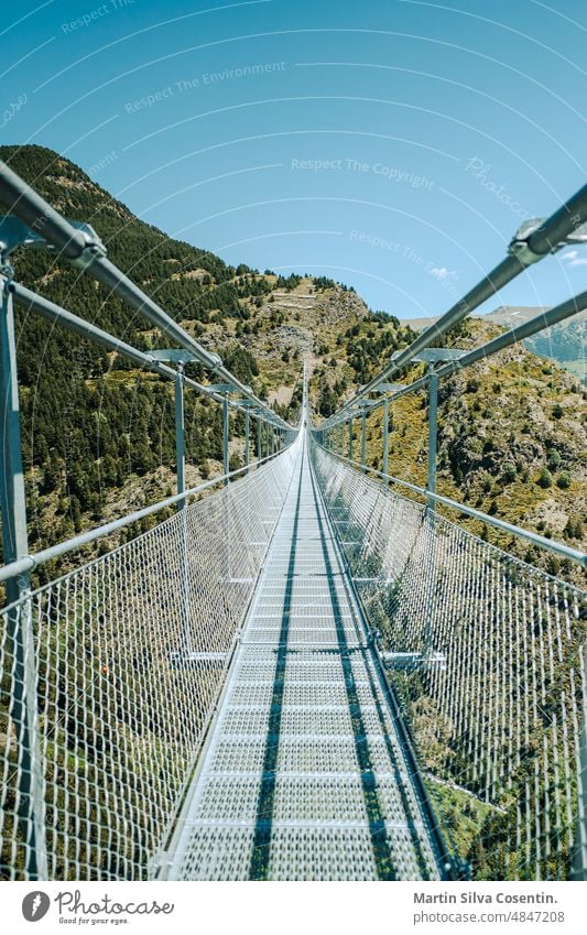 Longest Tibetan bridge in Europe, 600 meters long and 200 meters high in the Parish of Canillo in Andorra adventure alps andorra andorra la vella architecture