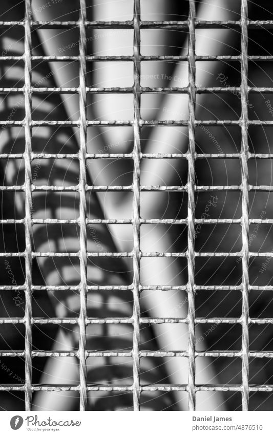 Steel grid with supporting structure Metal Grid Structures and shapes Engineering Industry Industrial Architecture Construction Manmade structures