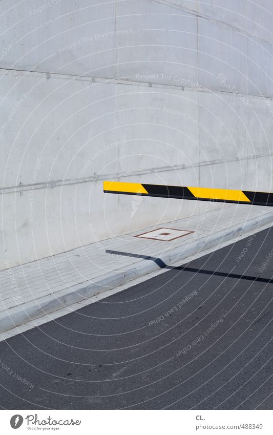 Wall. Deserted Industrial plant Parking garage Architecture Wall (barrier) Wall (building) Facade Transport Traffic infrastructure Road traffic Motoring Street