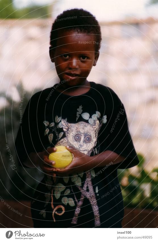 marklin Black Africans Child Friendliness Portrait photograph Face of a child Boy`s face Orphan Cute Beautiful Small Boy (child) Ball Human being