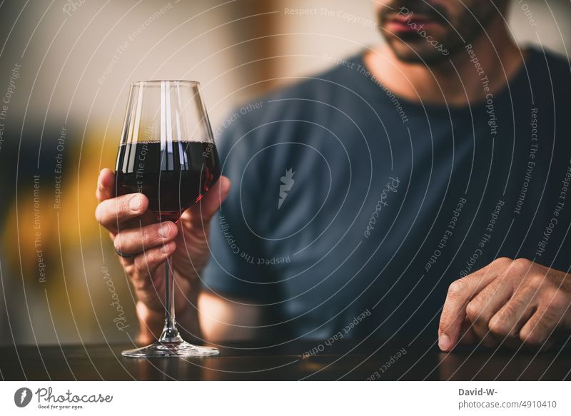 Man with a glass of wine in hand Vine Alcoholic drinks alcoholism Alcoholism Red wine Wine glass Addiction Anonymous alcohol consumption Hand Dependence