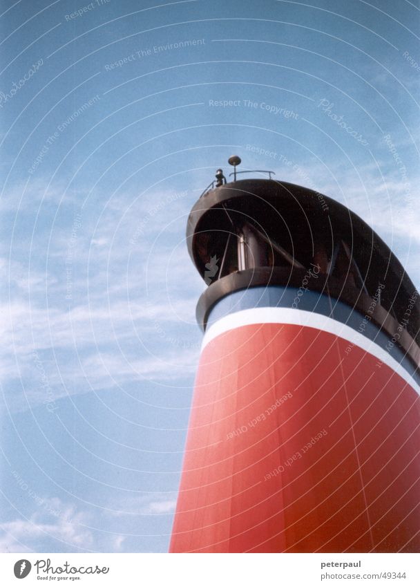 crossing Ferry Watercraft Scandinavia White Red Baltic Sea Sweden Sky Blue