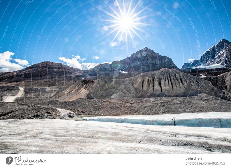 sunshine Alberta Sky North America Landscape Canada Nature Far-off places Forest Wanderlust Rocky Mountains Vacation & Travel Snow Icefield parkway Sun