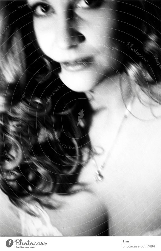 instant Style Portrait photograph Woman Underwear Black White Human being Black & white photo Shadow