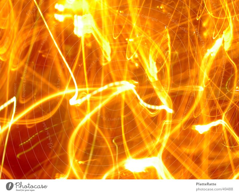 muddle Structures and shapes Yellow Candle Light Orange Blur