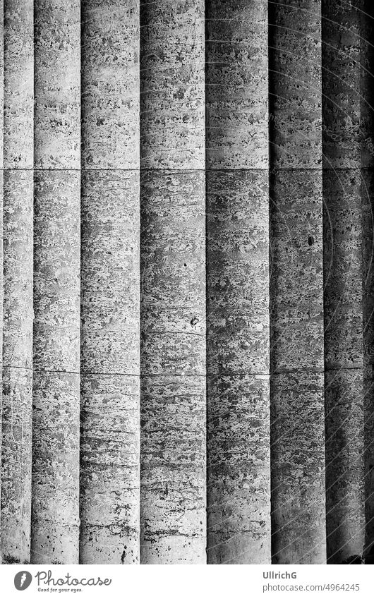 Stone Column Details Walhalla classic classicism column decorative fluting geometric gnothimage graphic historic history lines masonry pillar shaft stone