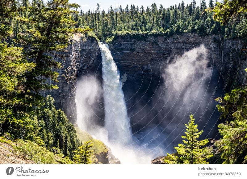 Everything is in flux height Tall Unafraid of heights Giddy abyss Steep depth Deep Riverbed Canyon Adventure Canada Mountain Landscape North America