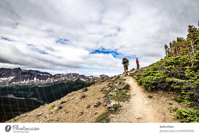 once upon a time in canada Jasper national park Clouds Hiking Canada Adventure Mountain Forest trees Landscape North America Rocky Mountains Wanderlust