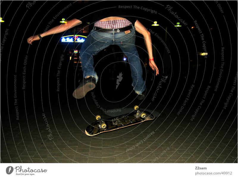 night flip Sports Skateboarding Action Salto Funsport Human being Evening fly