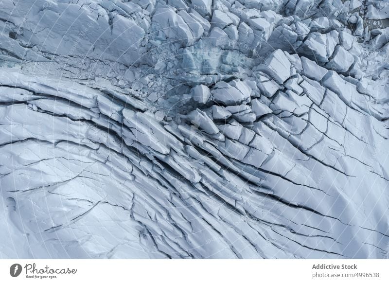 Textured massive ice cap as abstract background glacier nature texture slope geology surface scenery formation shape rough vatnajokull iceland wild season
