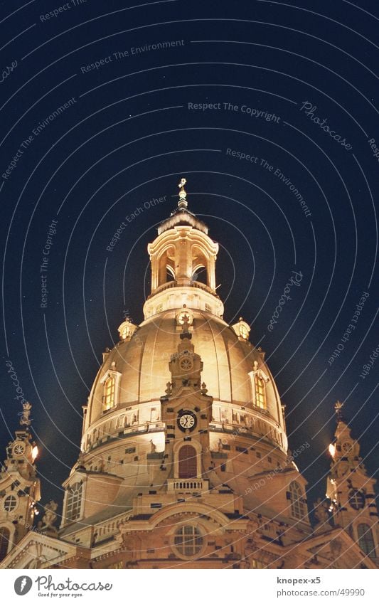 The Frauenkirche at night Dresden Night Light