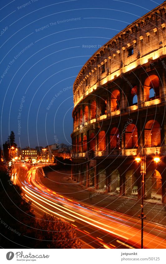 Colosseum Rome Ancient Long exposure