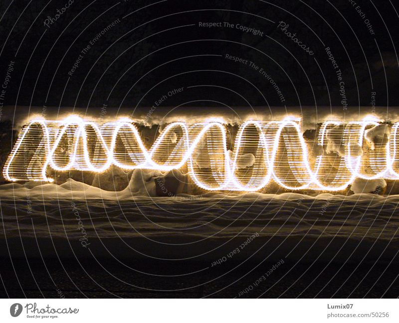 Chain of lights 1 Long exposure Stripe Light Fairy lights Visual spectacle Style Night Lamp Physics Crazy Light (Natural Phenomenon) Tracks Movement Warmth